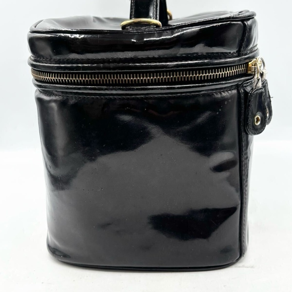 Chanel Coco Mark Large Vanity Patent Leather Cosmetic  Bag K000001-M1e2404-1 CC - Picture 3 of 11